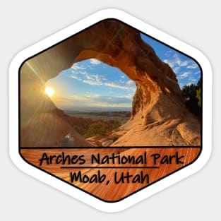 Sunrise in Arches National Park Sticker